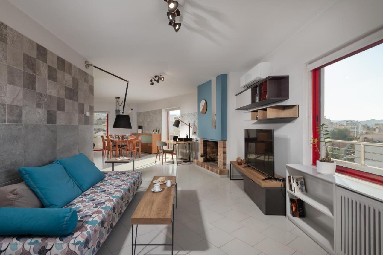 Stefan'S Penthouse Apartman Hriszí Aktí Haniá Kültér fotó
