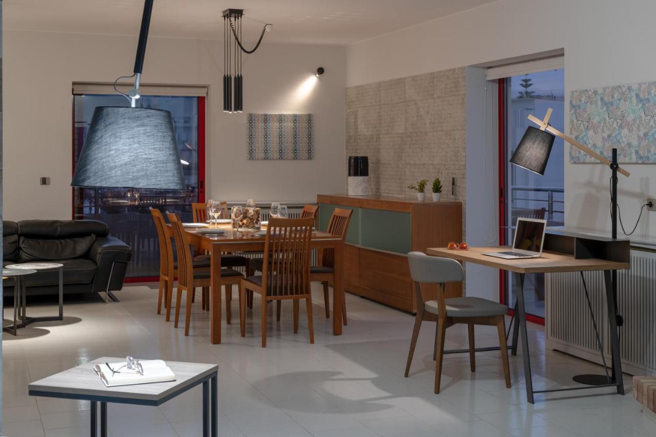 Stefan'S Penthouse Apartman Hriszí Aktí Haniá Kültér fotó